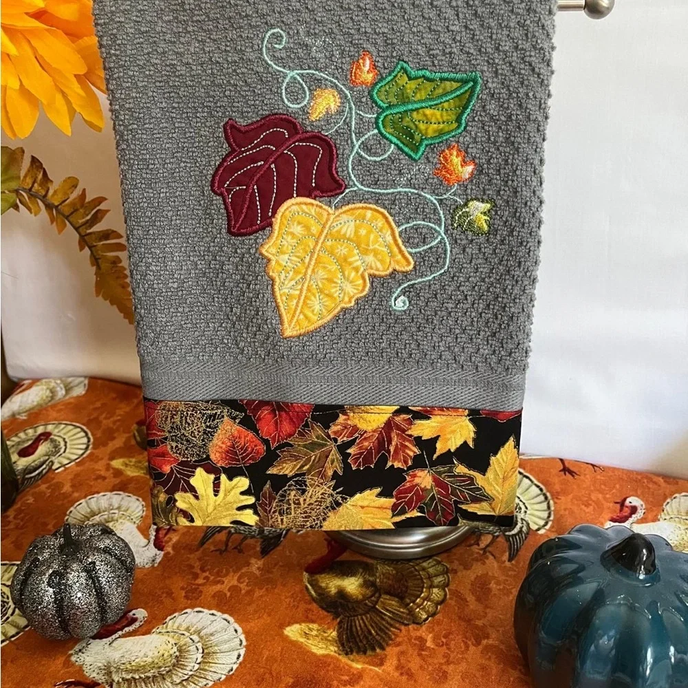 Fall Inspired Custom Designs all handmade and embroidered.